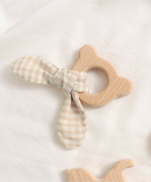 apres les cours（アプレレクール）の「木製歯固め（その他ベビー用品・キッズ・ピンク/ベージュ/ブラック・FREE）」の3枚目の写真