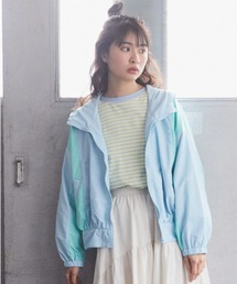 コクーンギャザー切替ブルゾン