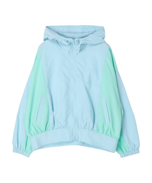 earth music&ecology（アースミュージックアンドエコロジー）の「コクーンギャザー切替ブルゾン（ブルゾン・レディース・アイボリー/サックスブルー/ブルー系・FREE）」の15枚目の写真