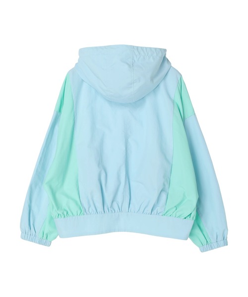 earth music&ecology（アースミュージックアンドエコロジー）の「コクーンギャザー切替ブルゾン（ブルゾン・レディース・アイボリー/サックスブルー/ブルー系・FREE）」の16枚目の写真