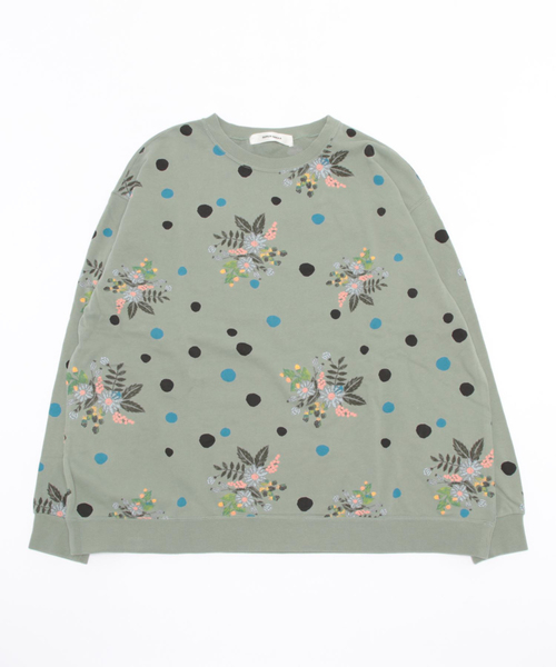 SUPER HAKKA（スーパーハッカ）の「フラワードットプリント裏毛  