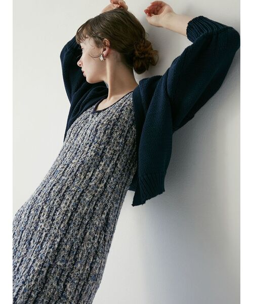 LAGUNAMOON(ラグナムーン)の「リリヤーンラフカーディガン(カーディガン/ボレロ・レディース・ホワイト/ネイビー/ベージュ・FREE)」の5枚目の写真