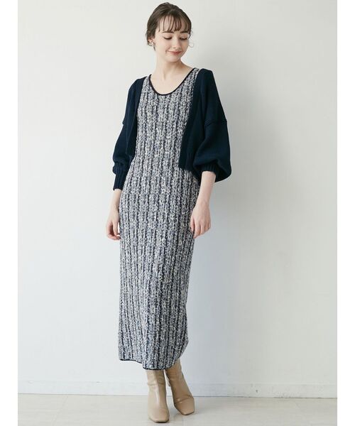 LAGUNAMOON(ラグナムーン)の「リリヤーンラフカーディガン(カーディガン/ボレロ・レディース・ホワイト/ネイビー/ベージュ・FREE)」の7枚目の写真