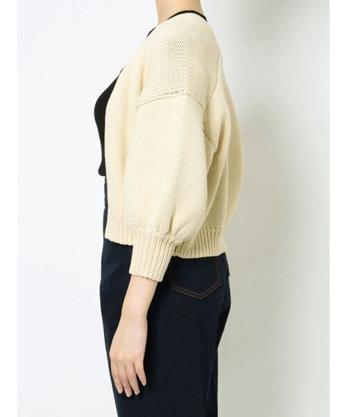 LAGUNAMOON(ラグナムーン)の「リリヤーンラフカーディガン(カーディガン/ボレロ・レディース・ホワイト/ネイビー/ベージュ・FREE)」の9枚目の写真