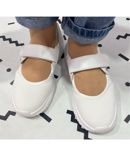 diana（プラスダイアナ）の「ベルクロメッシュスニーカー