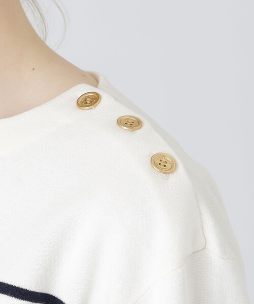 【新品未使用】ブルーレーベルクレストブリッジ☆ロゴニット 38 オフホワイト BLUE LABEL CRESTBRIDGE（ブルーレーベルクレストブリッジ）の