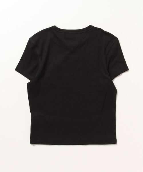 tommy jeans（トミー ジーンズ）の「バッジロゴリブTシャツ（Tシャツ/カットソー・レディース・ホワイト/ブラック/ピンク/グリーン・MEDIUM/LARGE/SMALL/X-SMALL）」の16枚目の写真