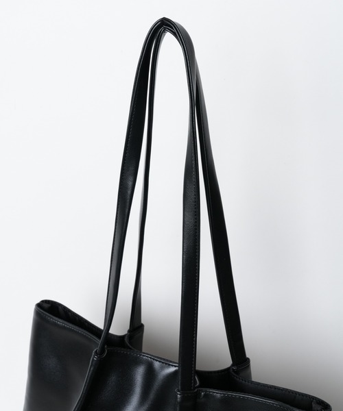 WEGO(ウィゴー)の「WEGO/タックデザイントートバッグ(トートバッグ・メンズ・ホワイト/ブラック/シルバー・FREE)」の9枚目の写真