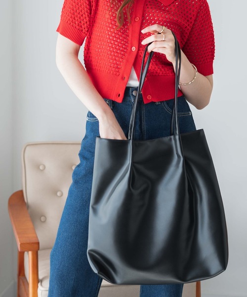 WEGO(ウィゴー)の「WEGO/タックデザイントートバッグ(トートバッグ・メンズ・ホワイト/ブラック/シルバー・FREE)」の18枚目の写真