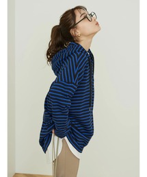 AMERICAN HOLIC | フード付きボーダーチュニック(チュニック)