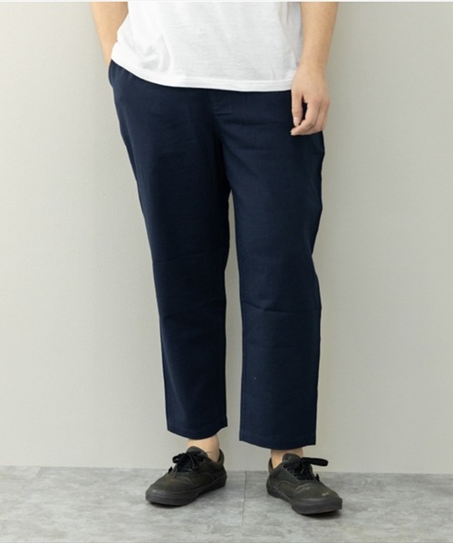 STYLEBLOCK(スタイルブロック)の「綿麻ストレッチワイドテーパードアンクルパンツ(その他パンツ・メンズ・ベージュ/ネイビー/ブラック/カーキ・L/M/LL)」の4枚目の写真