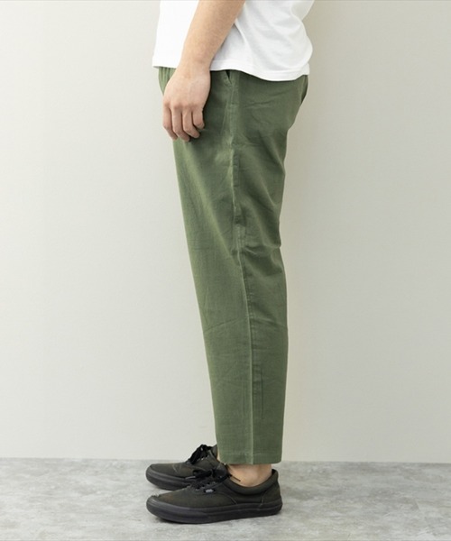 STYLEBLOCK(スタイルブロック)の「綿麻ストレッチワイドテーパードアンクルパンツ(その他パンツ・メンズ・ベージュ/ネイビー/ブラック/カーキ・L/M/LL)」の10枚目の写真