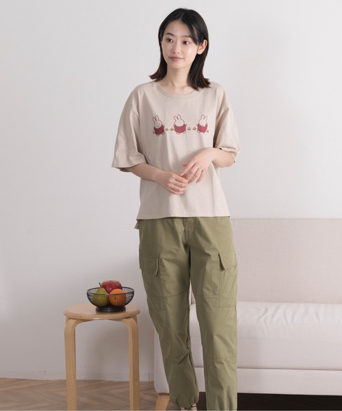 Miffy（ ミッフィー）の「miffy / ミッフィー  ビッグ Tシャツ 半袖 ビッグシルエット miffy BIG TEE WNI（Tシャツ/カットソー・レディース・その他1/その他6/その他5/その他3/その他2/その他4・FREE）」の16枚目の写真