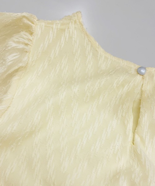 PRIVATE  BEACH（プライベートビーチ）の「シアーティアードロングワンピース（ワンピース・レディース・オフホワイト/イエロー/ブルー/ミント/ブラック・L/M）」の9枚目の写真