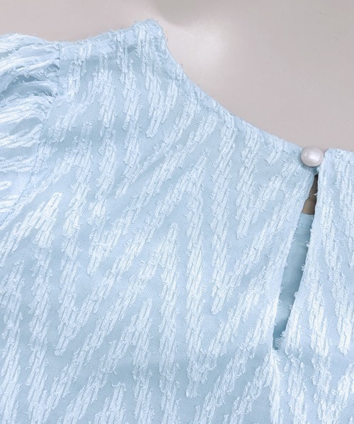 PRIVATE  BEACH（プライベートビーチ）の「シアーティアードロングワンピース（ワンピース・レディース・オフホワイト/イエロー/ブルー/ミント/ブラック・L/M）」の12枚目の写真