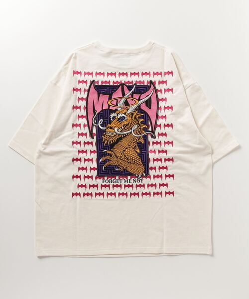 ROYAL FLASH（ロイヤルフラッシュ）の「MAYO/メイヨー/MAYO Dragon Embroidery Short Sleeve Tee（Tシャツ/カットソー・メンズ・ホワイト/ネイビー・L/M/XL）」の10枚目の写真
