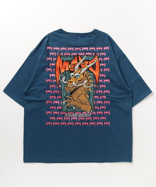ROYAL FLASH（ロイヤルフラッシュ）の「MAYO/メイヨー/MAYO Dragon Embroidery Short Sleeve Tee（Tシャツ/カットソー・メンズ・ホワイト/ネイビー・L/M/XL）」の9枚目の写真