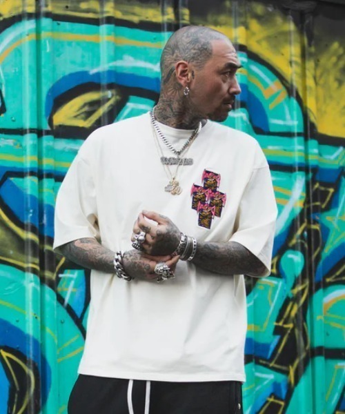 ROYAL FLASH（ロイヤルフラッシュ）の「MAYO/メイヨー/MAYO Dragon Embroidery Short Sleeve Tee（Tシャツ/カットソー・メンズ・ホワイト/ネイビー・L/M/XL）」の15枚目の写真