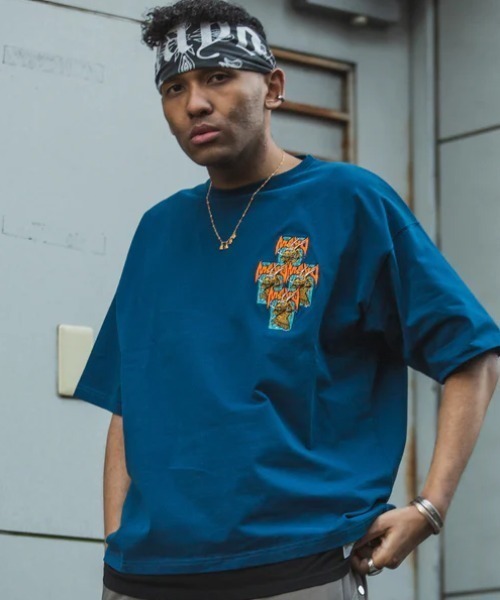 ROYAL FLASH（ロイヤルフラッシュ）の「MAYO/メイヨー/MAYO Dragon Embroidery Short Sleeve Tee（Tシャツ/カットソー・メンズ・ホワイト/ネイビー・L/M/XL）」の11枚目の写真