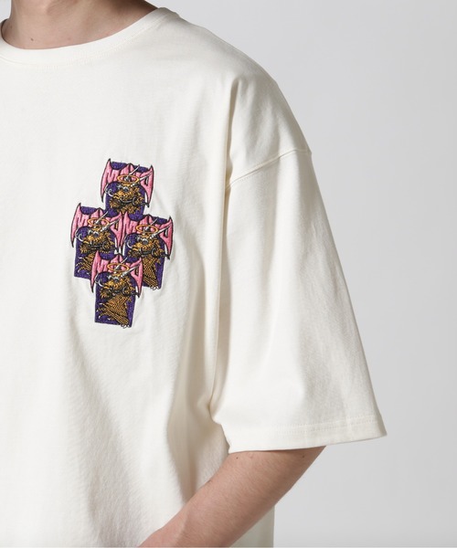 ROYAL FLASH（ロイヤルフラッシュ）の「MAYO/メイヨー/MAYO Dragon Embroidery Short Sleeve Tee（Tシャツ/カットソー・メンズ・ホワイト/ネイビー・L/M/XL）」の17枚目の写真