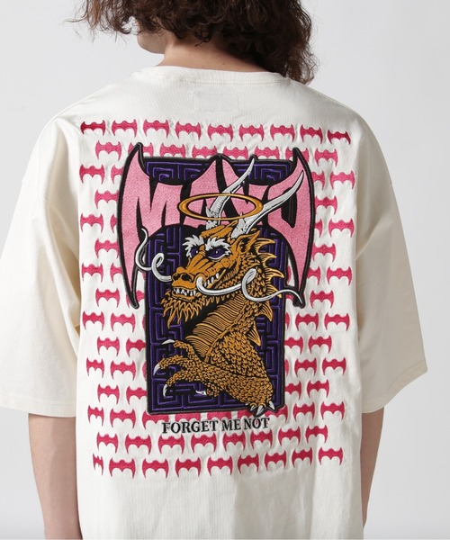 ROYAL FLASH（ロイヤルフラッシュ）の「MAYO/メイヨー/MAYO Dragon Embroidery Short Sleeve Tee（Tシャツ/カットソー・メンズ・ホワイト/ネイビー・L/M/XL）」の16枚目の写真