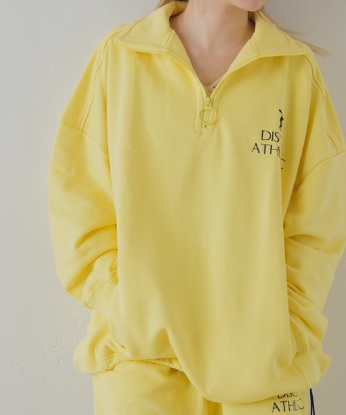 Kastane（カスタネ）の「【DISCUS別注】ハーフジップスウェット（スウェット・レディース・オフホワイト/イエロー・FREE）」の2枚目の写真
