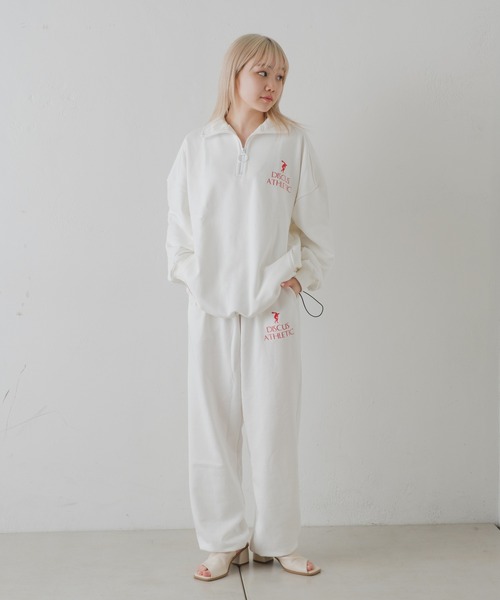 Kastane（カスタネ）の「【DISCUS別注】ハーフジップスウェット（スウェット・レディース・オフホワイト/イエロー・FREE）」の12枚目の写真