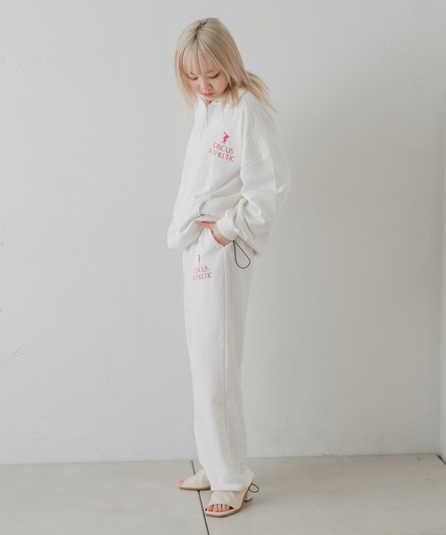 Kastane（カスタネ）の「【DISCUS別注】ハーフジップスウェット（スウェット・レディース・オフホワイト/イエロー・FREE）」の20枚目の写真