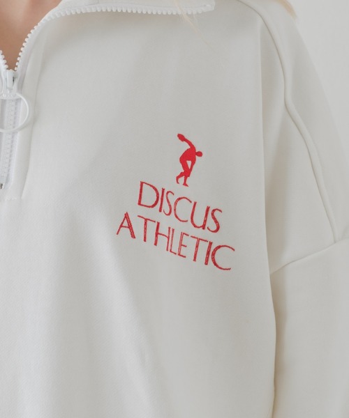 Kastane（カスタネ）の「【DISCUS別注】ハーフジップスウェット（スウェット・レディース・オフホワイト/イエロー・FREE）」の10枚目の写真