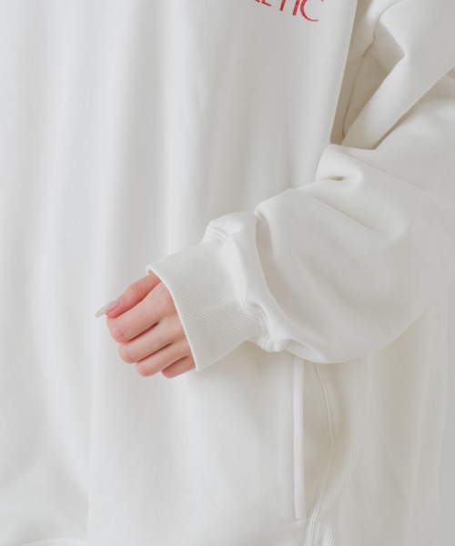 Kastane（カスタネ）の「【DISCUS別注】ハーフジップスウェット（スウェット・レディース・オフホワイト/イエロー・FREE）」の13枚目の写真