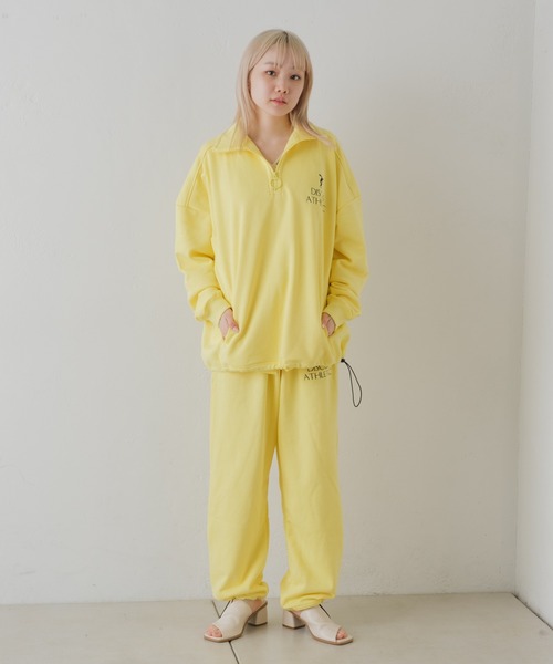 Kastane（カスタネ）の「【DISCUS別注】ハーフジップスウェット（スウェット・レディース・オフホワイト/イエロー・FREE）」の14枚目の写真