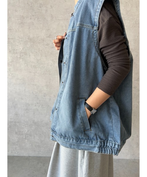 m*e様 ann demeulemeester オーバーサイズデニムベスト m*e様 ann demeulemeester オーバーサイズデニムベスト ann