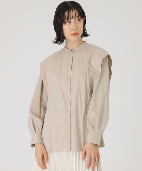 CAST:(キャストコロン)の「【1枚で着映える】ボリュームスリーブデザインブラウス(シャツ/ブラウス・レディース・ホワイト/ベージュ/ブラック・M)」の3枚目の写真