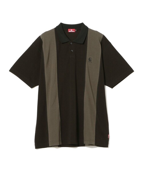 BEAMS T(ビームスティー)の「HELLRAZOR / Striped Polo Shirt(ポロシャツ・メンズ・ブラック・MEDIUM/LARGE/X-LARGE)」の2枚目の写真