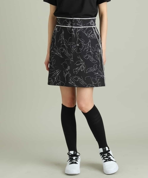 a.v.v（アーヴェヴェ）の「レディースゴルフウエア　フラワーモチーフプリントタイトスカート（スカート・レディース・ホワイト/ブラック・36/38/40）」の18枚目の写真