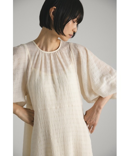 【新品】UNTITLED シアーサッカーワンピース ブラウン 3L 2024SS ドライサッカーワンピース | ADORE（アドーア） ｜【公式】通販