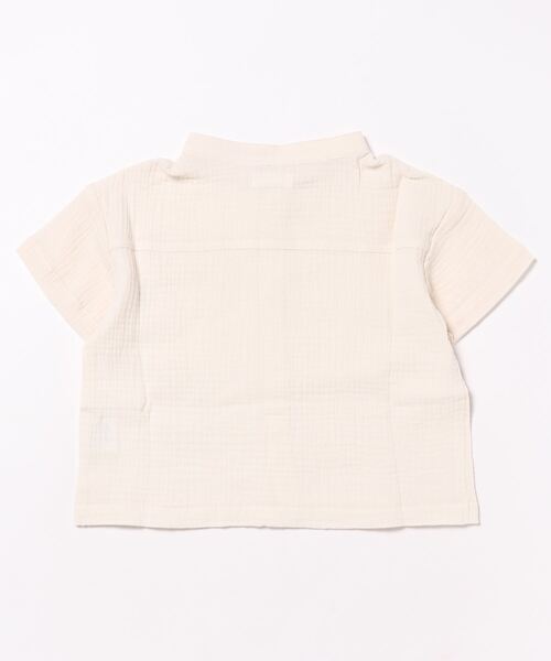 b・ROOM（ビールーム）の「スタンドカラービッグシャツ（シャツ/ブラウス・キッズ・アイボリー/ブルーグレー/モスグリーン/ベージュ/マスタード・100cm/110cm/120cm/130cm/140cm/150cm）」の16枚目の写真