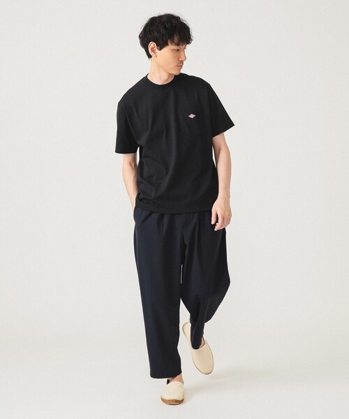 DANTON(ダントン)の「DANTON / POCKET T-SHIRT(Tシャツ/カットソー・レディース・ブラック/ホワイト/ネイビー・S/M/L/XL/XXL)」の4枚目の写真