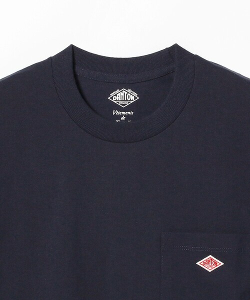 DANTON(ダントン)の「DANTON / POCKET T-SHIRT(Tシャツ/カットソー・レディース・ブラック/ホワイト/ネイビー・S/M/L/XL/XXL)」の14枚目の写真