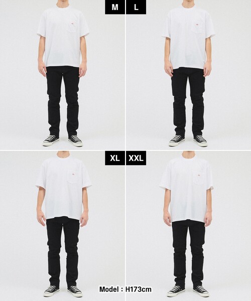DANTON(ダントン)の「DANTON / POCKET T-SHIRT(Tシャツ/カットソー・レディース・ブラック/ホワイト/ネイビー・S/M/L/XL/XXL)」の19枚目の写真