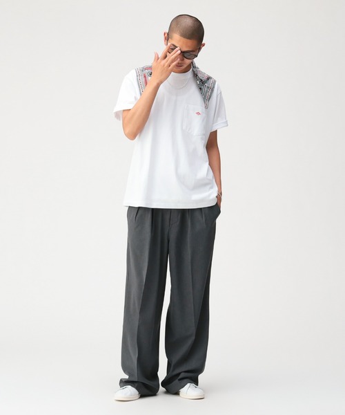 DANTON(ダントン)の「DANTON / POCKET T-SHIRT(Tシャツ/カットソー・メンズ・ブラック/ホワイト/ネイビー・S/M/L/XL/XXL)」の5枚目の写真