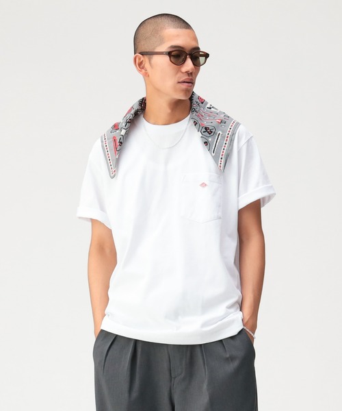 DANTON(ダントン)の「DANTON / POCKET T-SHIRT(Tシャツ/カットソー・メンズ・ブラック/ホワイト/ネイビー・S/M/L/XL/XXL)」の7枚目の写真