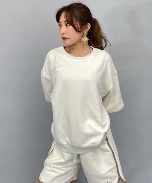 DISCUS ATHLETIC(ディスカス アスレチック)の「DISCUS ATHLETIC/ディスカス 半袖Tシャツ 3287-7971(Tシャツ/カットソー・レディース・ホワイト/グリーン/グレー・M/L)」の2枚目の写真