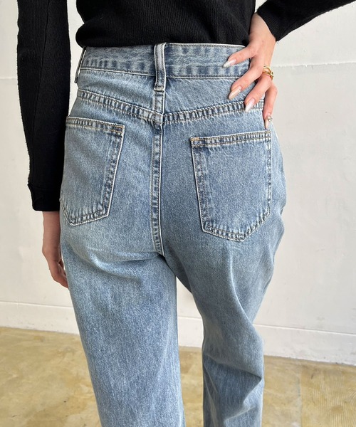 Jewelobe(ジュエローブ)の「センターラインデニムパンツ(デニムパンツ・レディース・ブルー・M/L)」の11枚目の写真