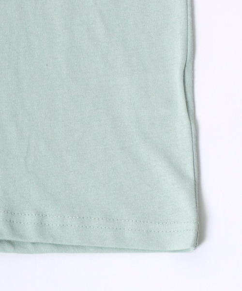 CONVERSE(コンバース)の「CONVERSE(コンバース)カレッジロゴ ハイカットシューズプリント リンガーTシャツ(Tシャツ/カットソー・レディース・スミクロ/イエロー/グリーン/ブルー・M/L)」の9枚目の写真
