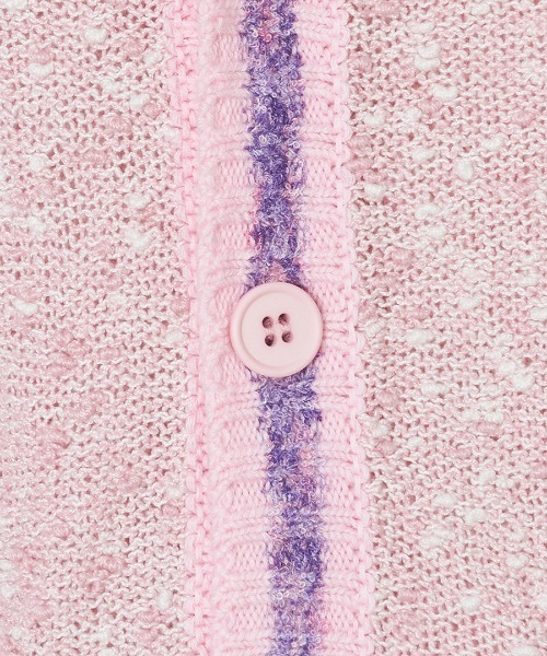 G.V.G.V.（ジーヴィージーヴィー）の「TWEED H/S CARDIGAN（カーディガン/ボレロ・レディース・ピンク/ブラック・ONE SIZE）」の9枚目の写真