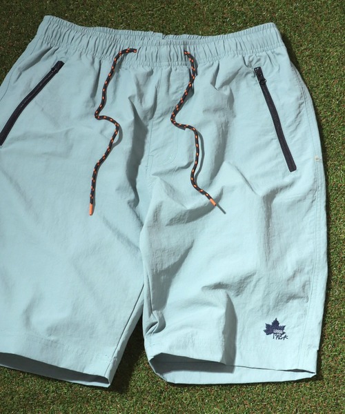 LOGOS（ロゴス）の「LOGOS/ロゴス ワンポイント刺繍 撥水 ナイロン タスラン ショートパンツ 水陸両用（その他パンツ・メンズ・カーキ/サックスブルー/グリーン/ベージュ/ネイビー/オレンジ/イエロー・M/L/LL）」の5枚目の写真