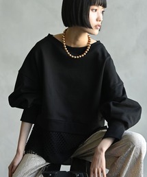 funda mine | funda mine メッシュコンビネーショントップス 長袖(Tシャツ/カットソー)