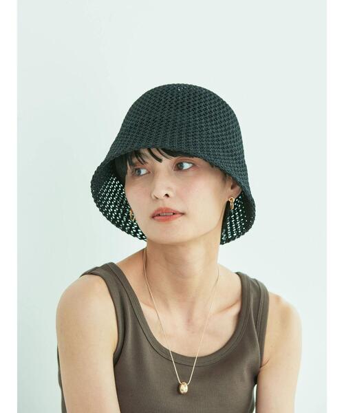 AMERICAN HOLIC（アメリカンホリック）の「透かしサーモハット（ハット・レディース・ベージュ/ブラック・FREE）」の2枚目の写真