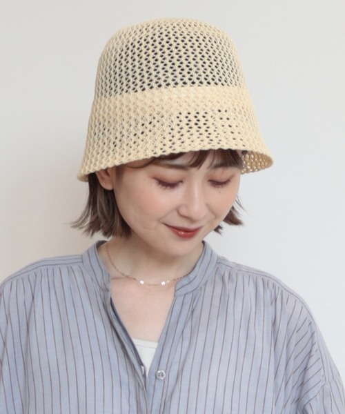 AMERICAN HOLIC（アメリカンホリック）の「透かしサーモハット（ハット・レディース・ベージュ/ブラック・FREE）」の17枚目の写真